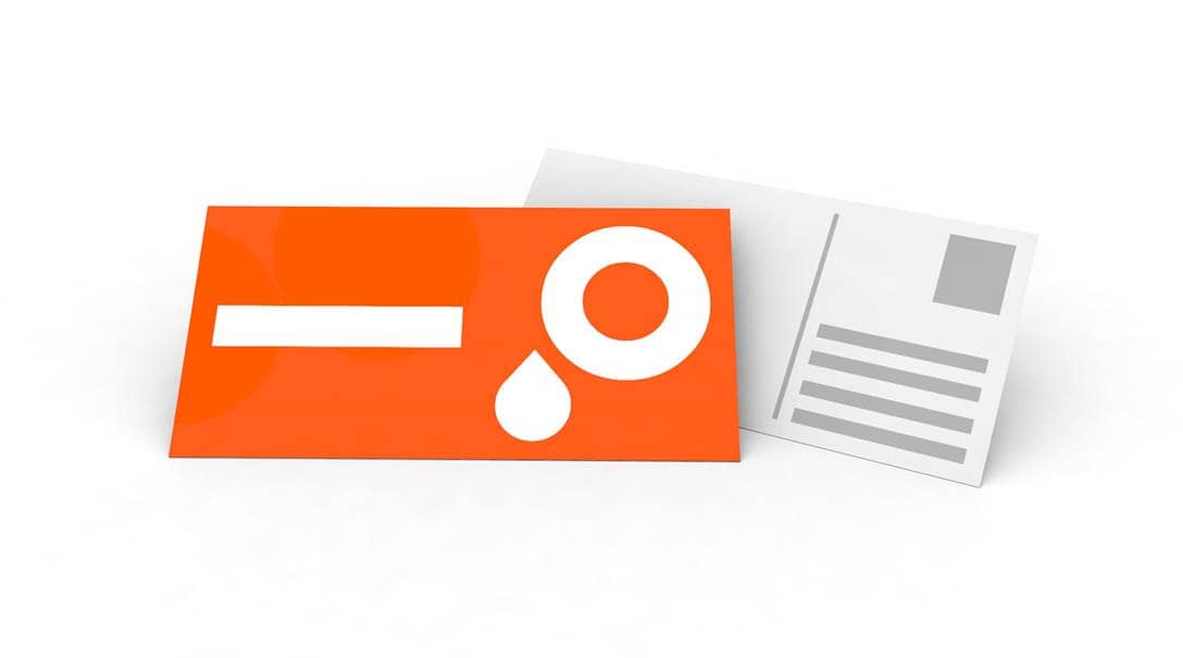 Cartes postales format long