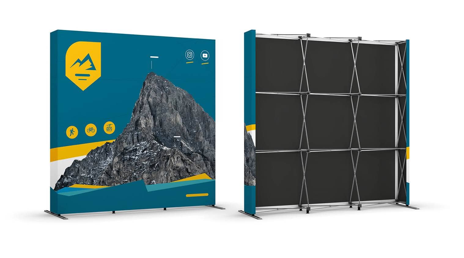 Panneaux d’exposition textile