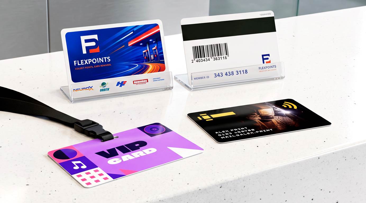 Impression de cartes en plastique