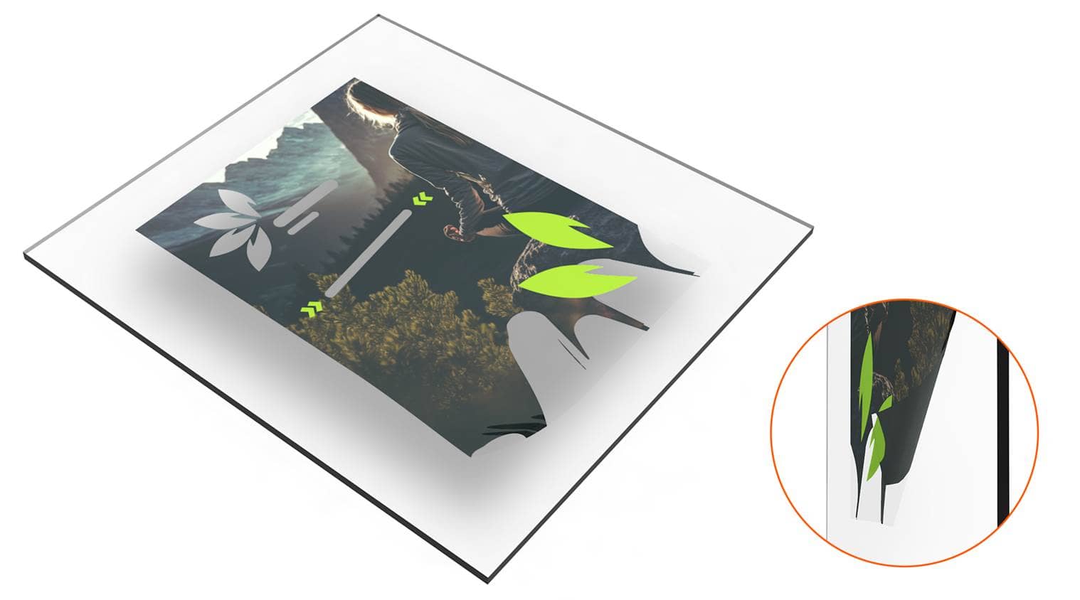 Film transparent pour vitrage arrière