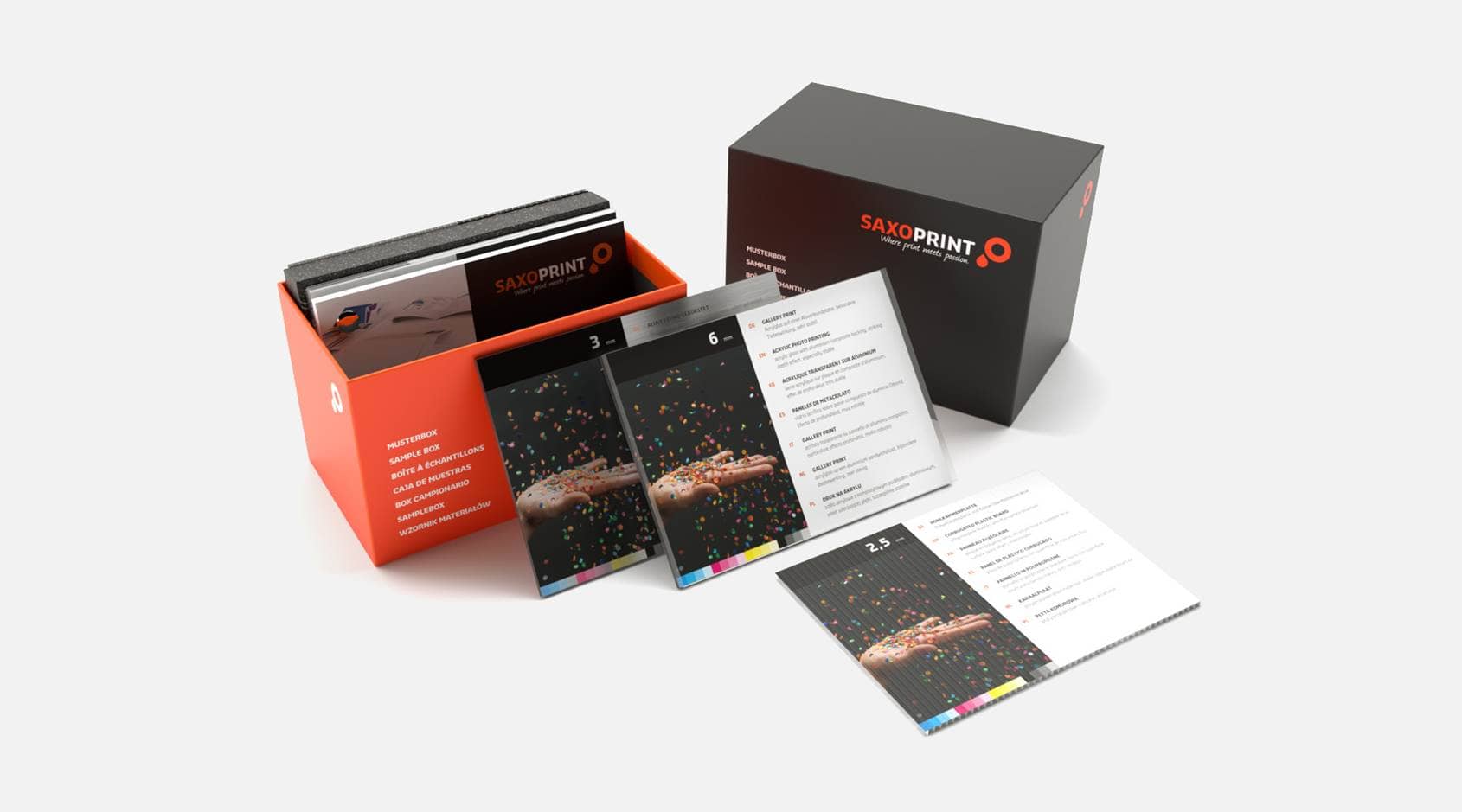 Boite d'échantillons