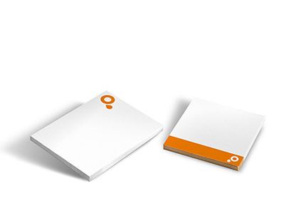 Notes adhésives à impact publicitaire